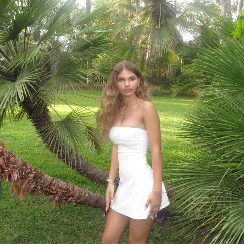 Windsor White Strapless Dress
